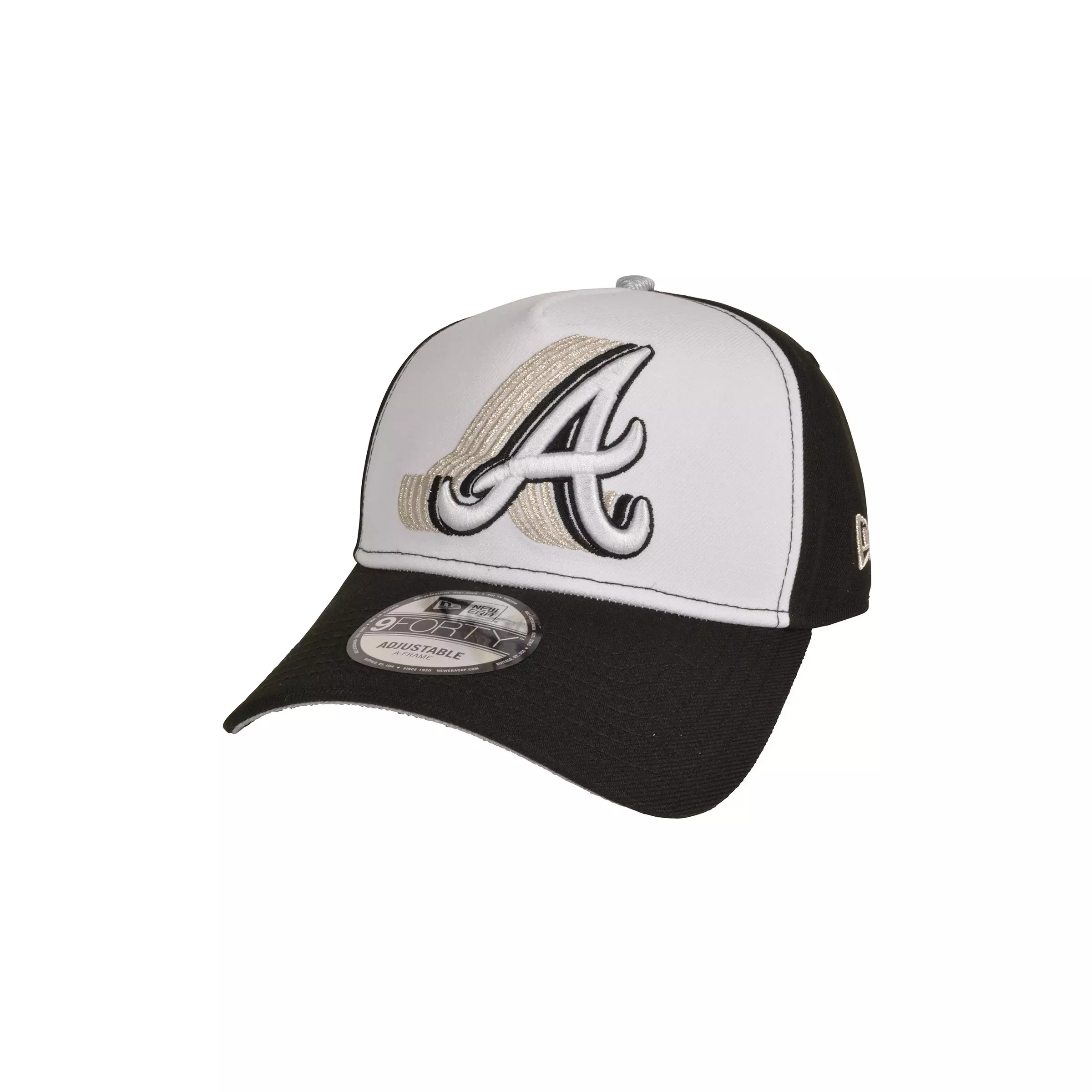 New Era Atlanta Braves 9FORTY A-Frame Snapback Black | Hibbett